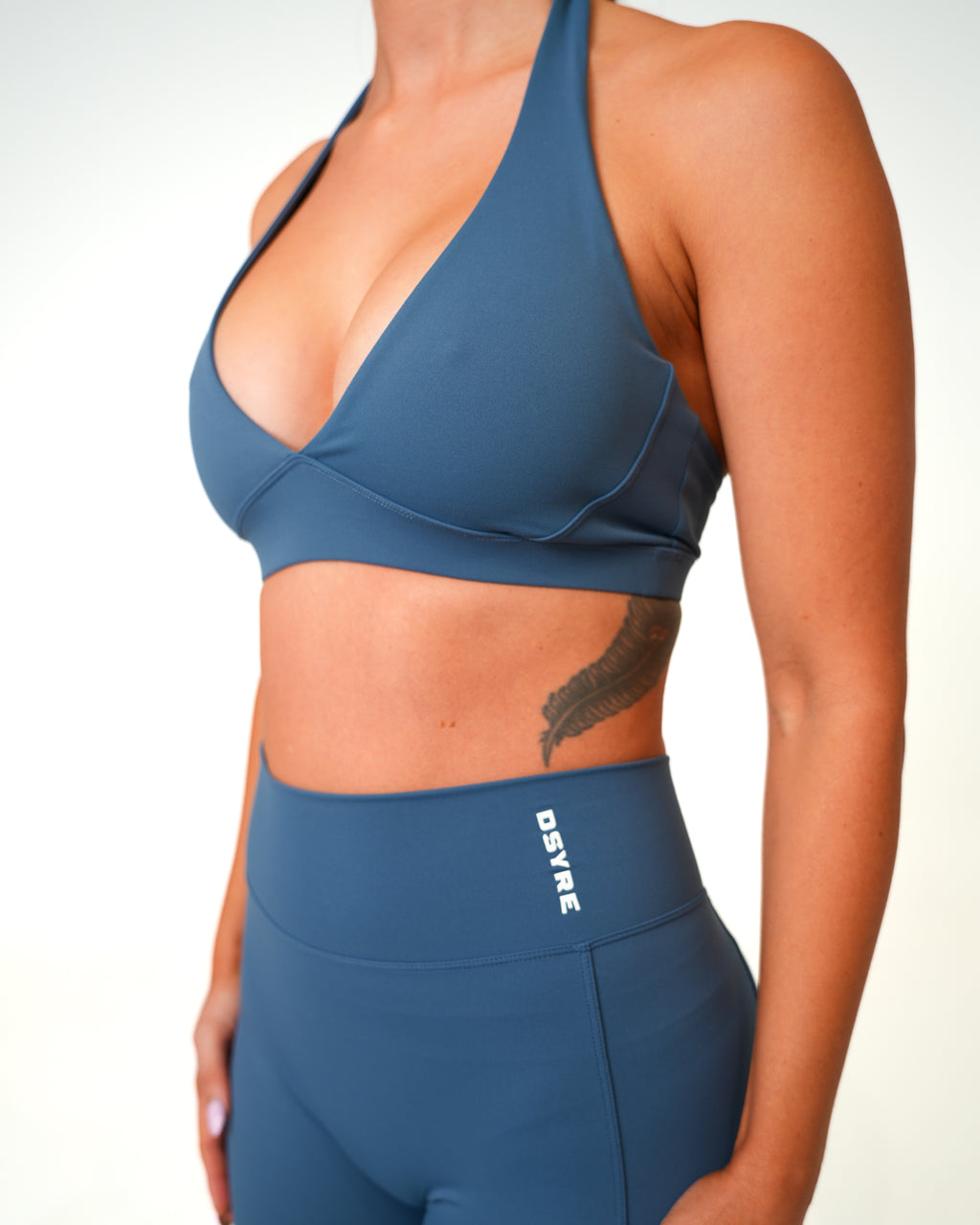 V Front Bra - Teal