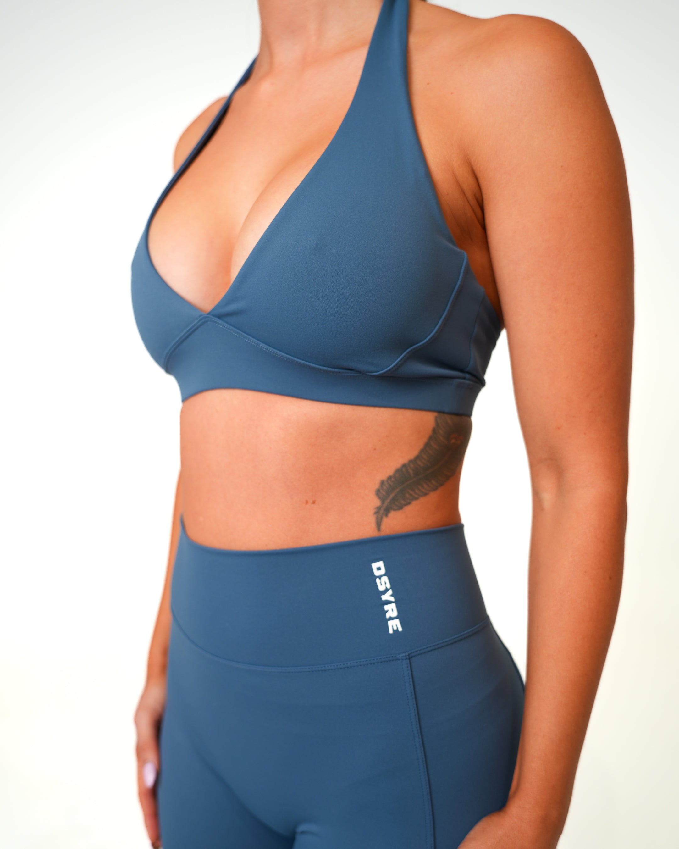 V Front Bra - Teal