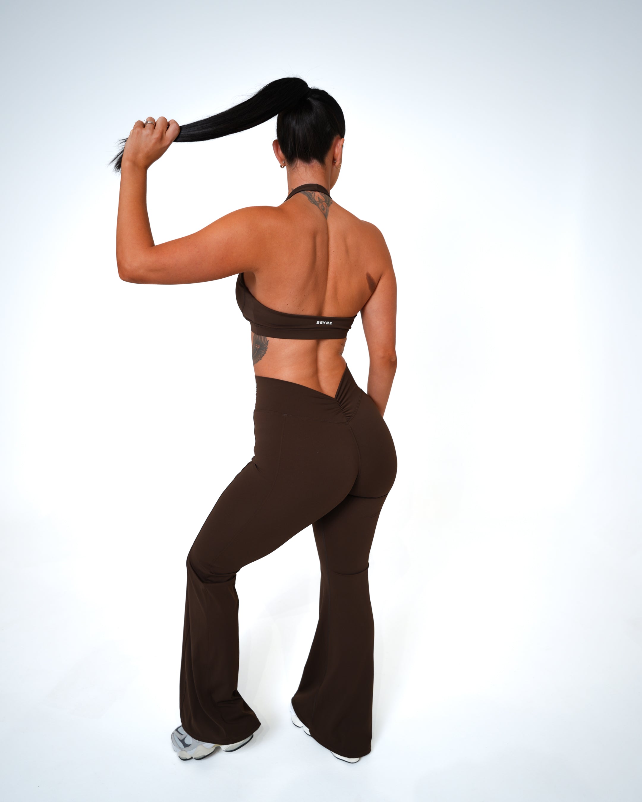 V Front Bra - Chocolate