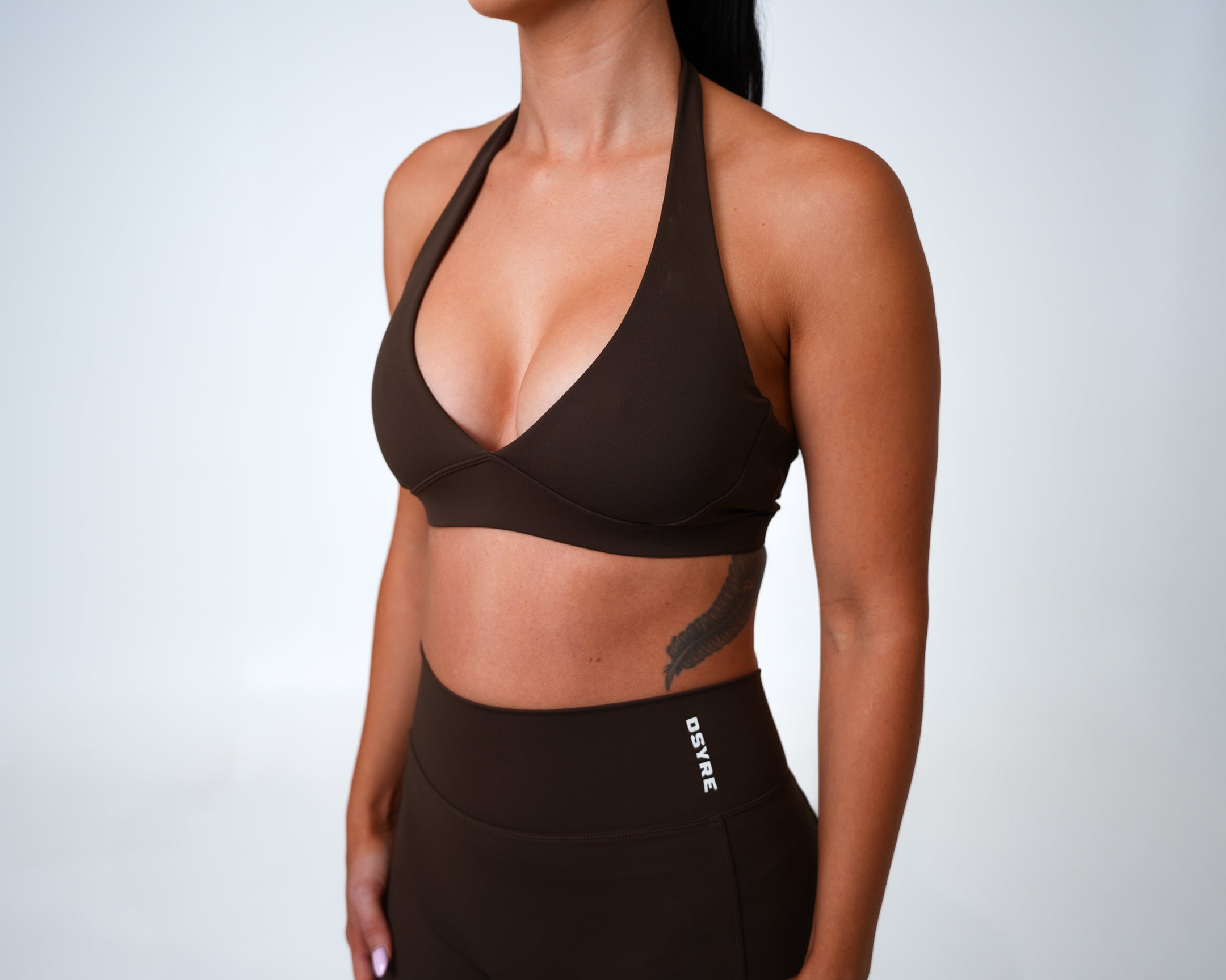 V Front Bra - Chocolate