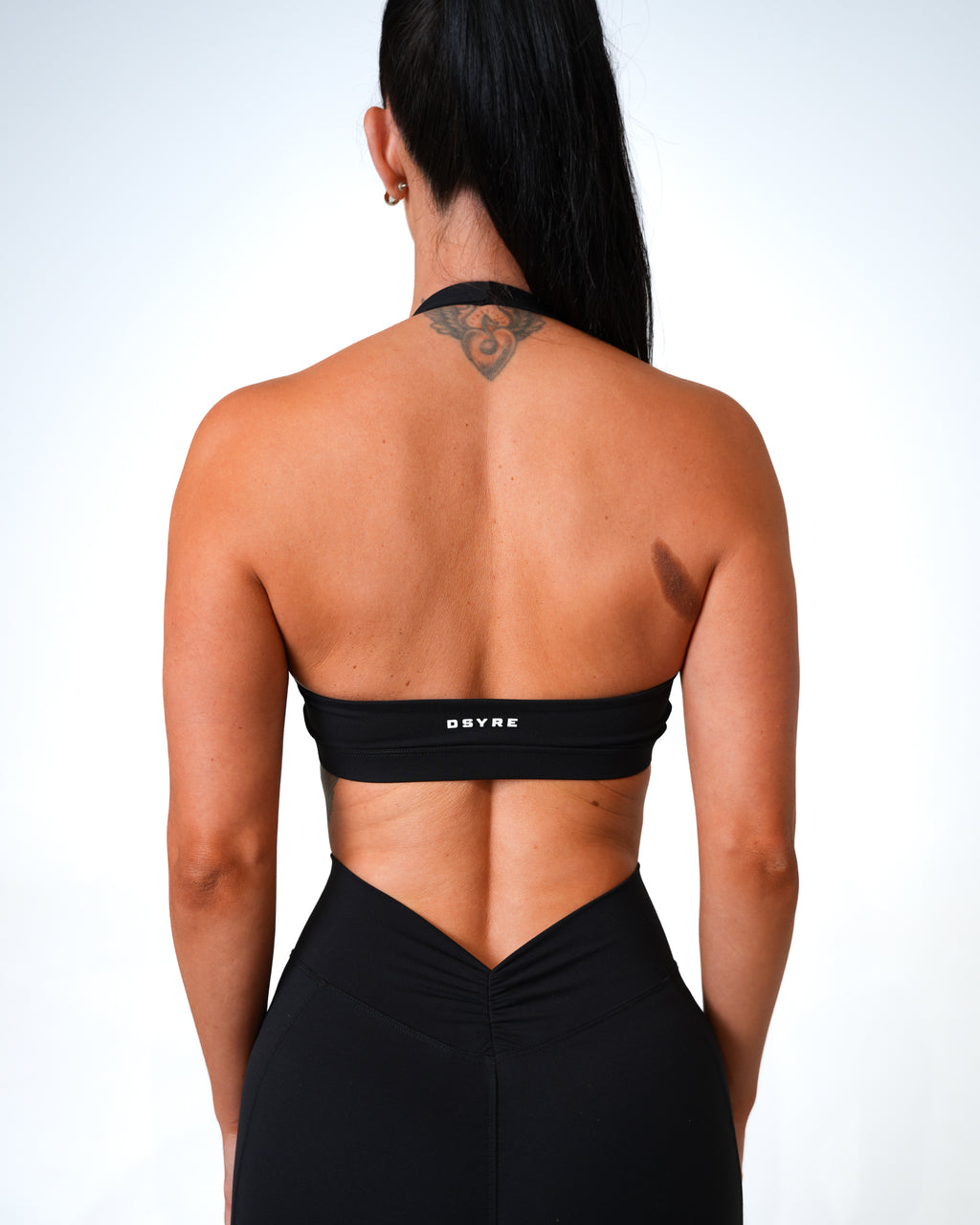 V Front Bra - Black