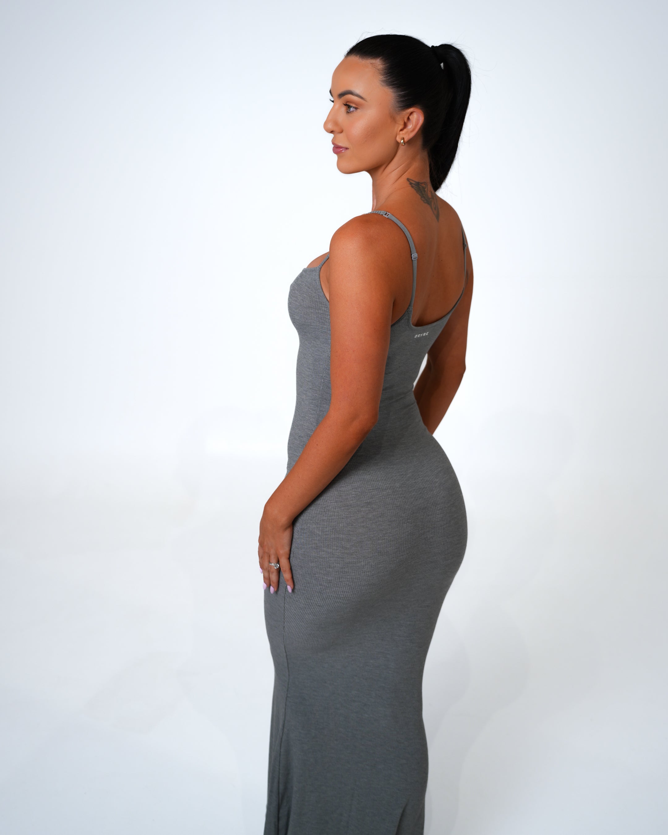 Goddess Maxi Dress — Grey (PRESALE)