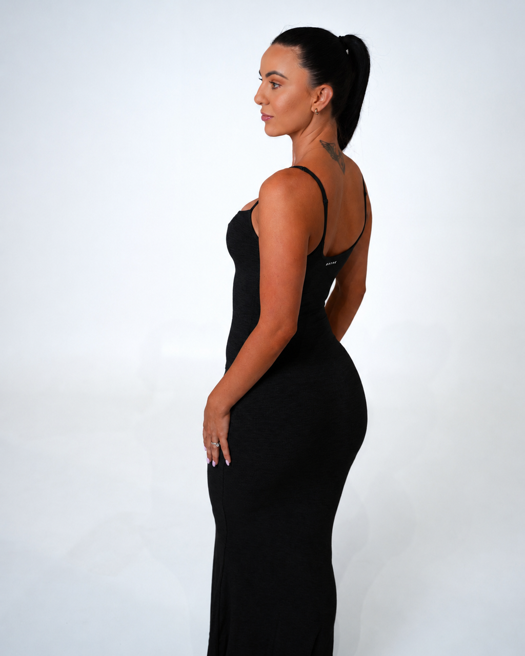 Goddess Maxi Dress — Black